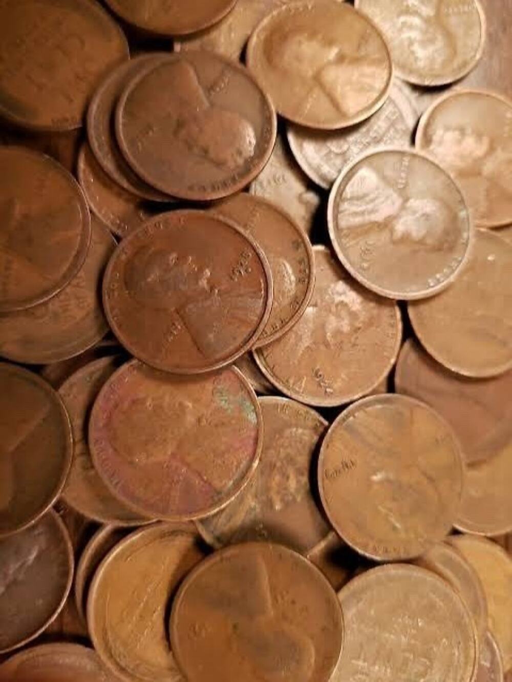 early date 1909-1939 wheat penny roll cent unsearched mixed dates & mint marks